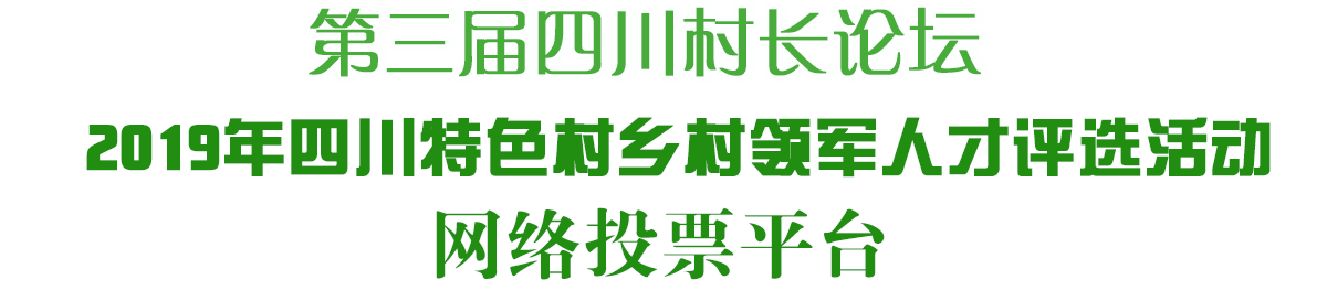 2020年第四届四川名村、农村疫情防控先进村和杰出村官评选活动,网络投票平台